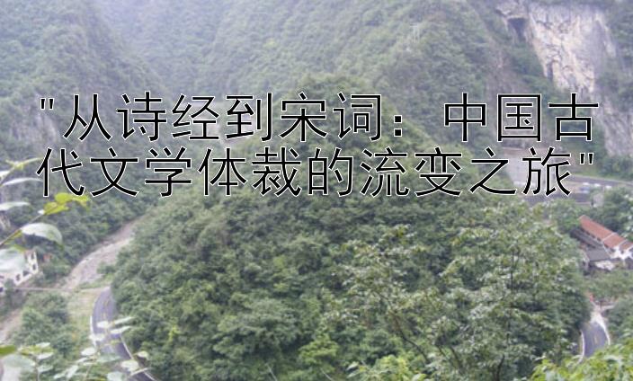 从诗经到宋词：中国古代文学体裁的流变之旅