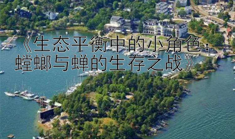 《生态平衡中的小角色：螳螂与蝉的生存之战》